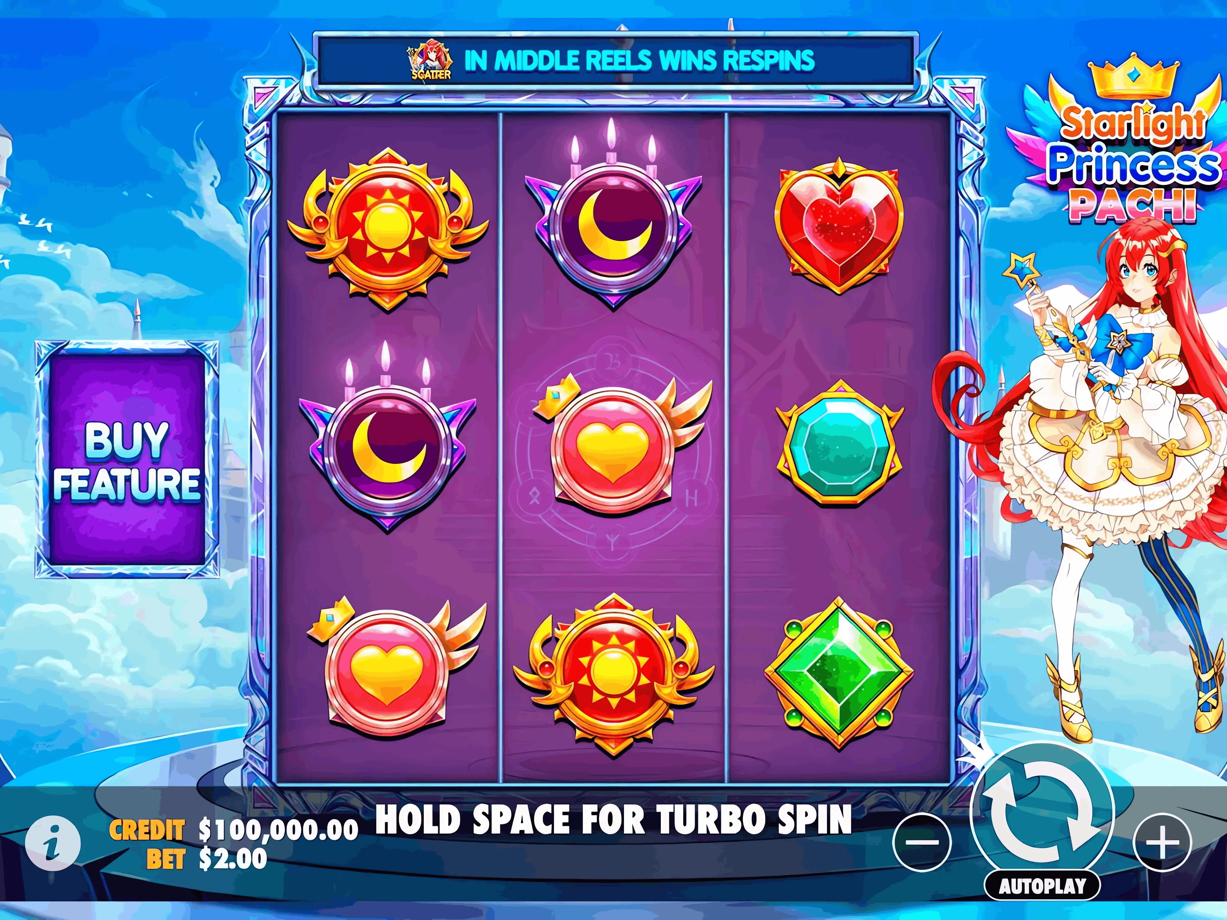 Starlight Princess Pachi Gameplay-Interface Screenshot